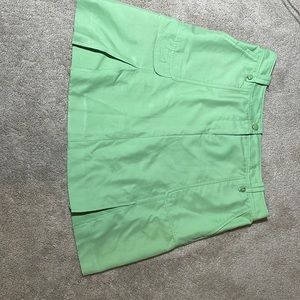 Mid length golf skort
